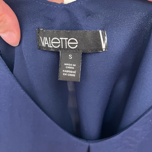 Navy spaghetti strap blouse - Picture 3 of 3